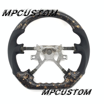 Mpcustom for Nissan Y61 carbon fiber steering wheel flat bottom