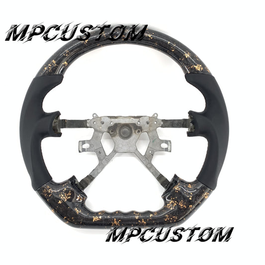 Mpcustom for Nissan Y61 carbon fiber steering wheel flat bottom
