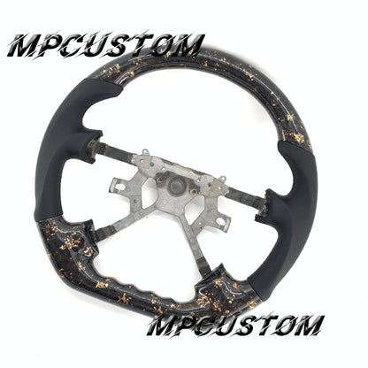 Mpcustom for Nissan Y61 carbon fiber steering wheel gloss and flat bottom