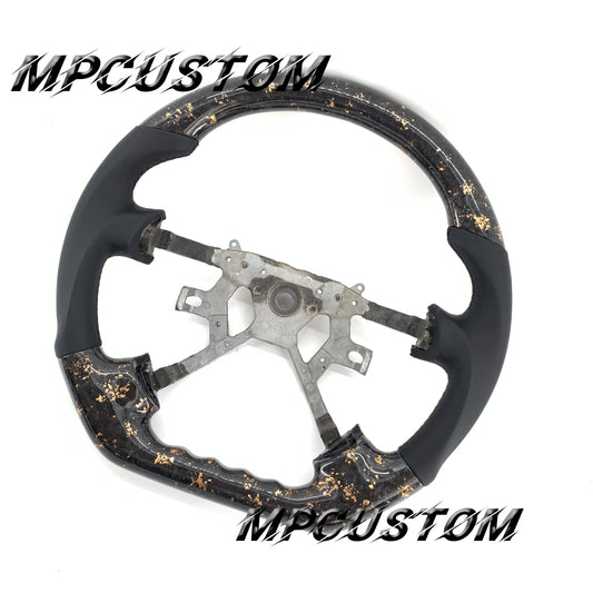 Mpcustom for Nissan Y61 carbon fiber steering wheel gloss and flat bottom