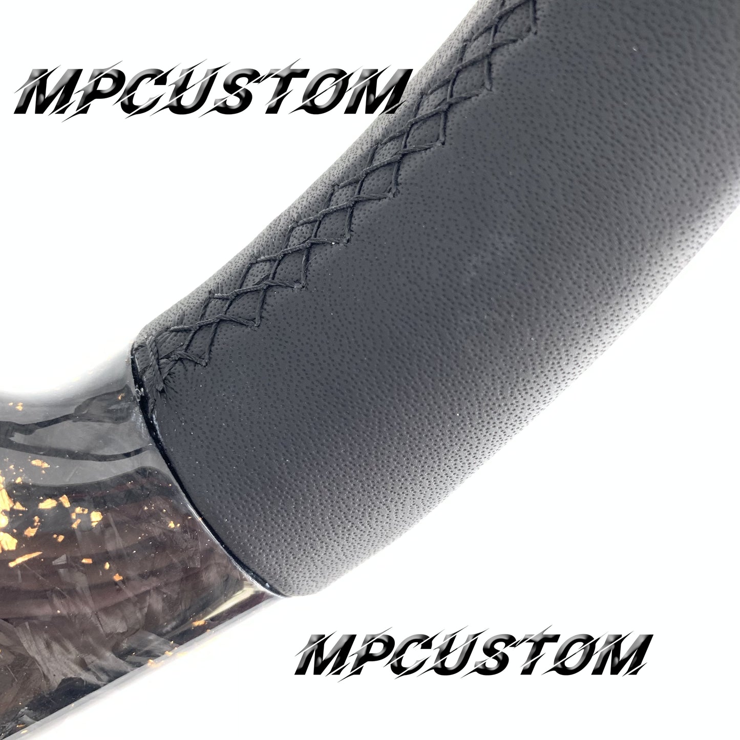 Mpcustom for Nissan Y61 carbon fiber steering wheel flat bottom