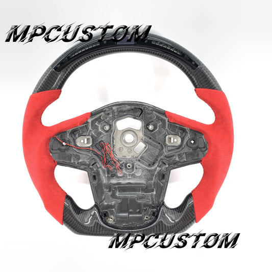 Mpcustom for Toyota Supra 2020 carbon fiber steering wheel black stitching