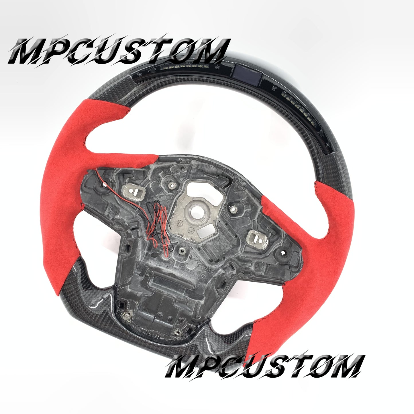 Mpcustom for Toyota Supra 2020 carbon fiber steering wheel gloss and balck stitching