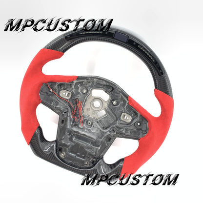 Mpcustom for Toyota Supra 2020 carbon fiber steering wheel gloss and balck stitching