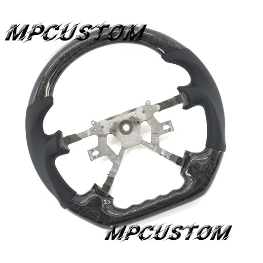 Mpcustom for Nissan Y61 carbon fiber steering wheel round top and flat bottom