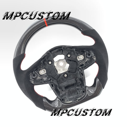 Mpcustom for Toyota Supra 2020 carbon fiber steering wheel red stripe line