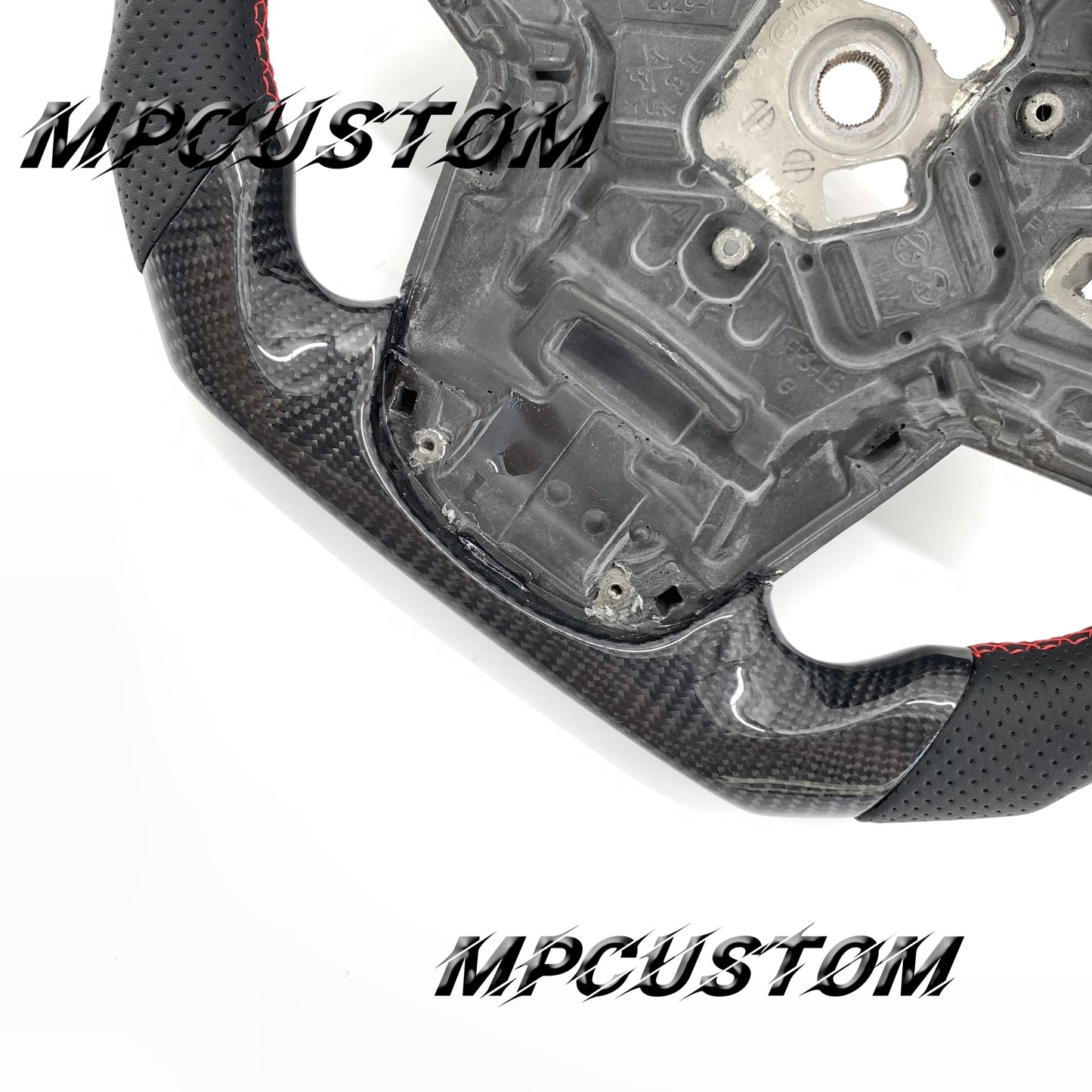 Mpcustom for Toyota Supra 2020 carbon fiber steering wheel round top and flat bottom