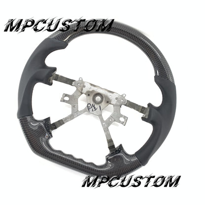 Mpcustom for Nissan Y61 carbon fiber steering wheel gloss and flat bottom