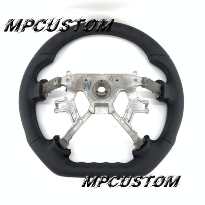 Mpcustom for Nissan Y61 carbon fiber steering wheel black stitching