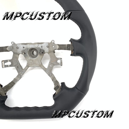 Mpcustom for Nissan Y61 carbon fiber steering wheel black stitching