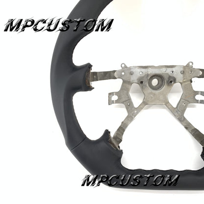 Mpcustom for Nissan Y61 carbon fiber steering wheel black stitching