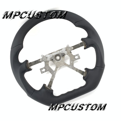 Mpcustom for Nissan Y61 carbon fiber steering wheel black stitching