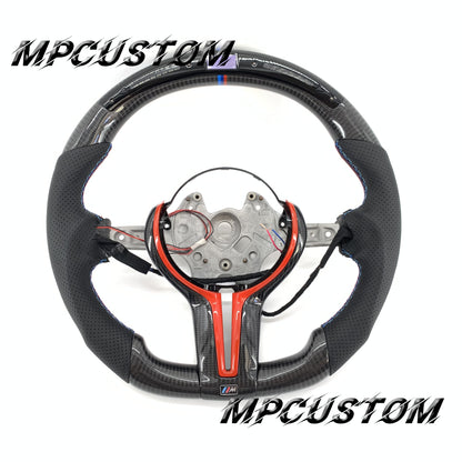 Mpcustom for BMW 7 series F01/F02/F03 carbon fiber steering wheel led and gloss