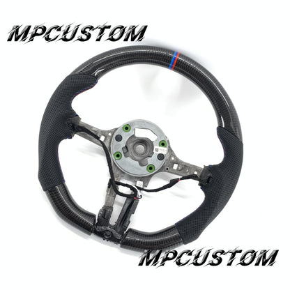 Mpcustom for BMW 5 series F10/F11 carbon fiber steering wheel M stitching
