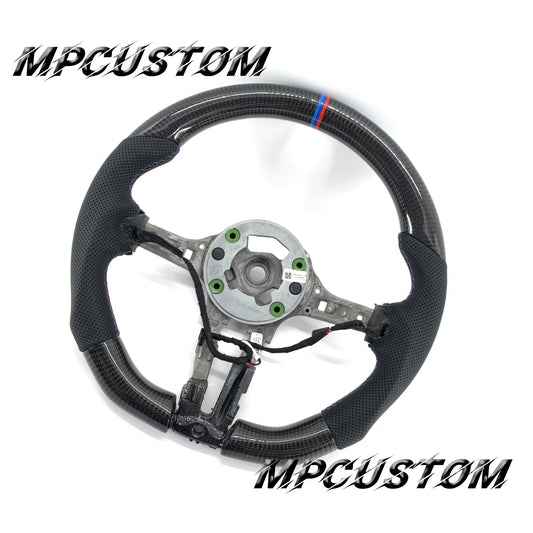 Mpcustom for BMW 5 series F10/F11 carbon fiber steering wheel M stitching