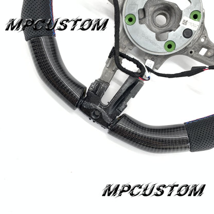 Mpcustom for BMW 5 series F10/F11 carbon fiber steering wheel M stitching