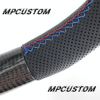 Mpcustom for BMW 5 series F10/F11 carbon fiber steering wheel M stitching