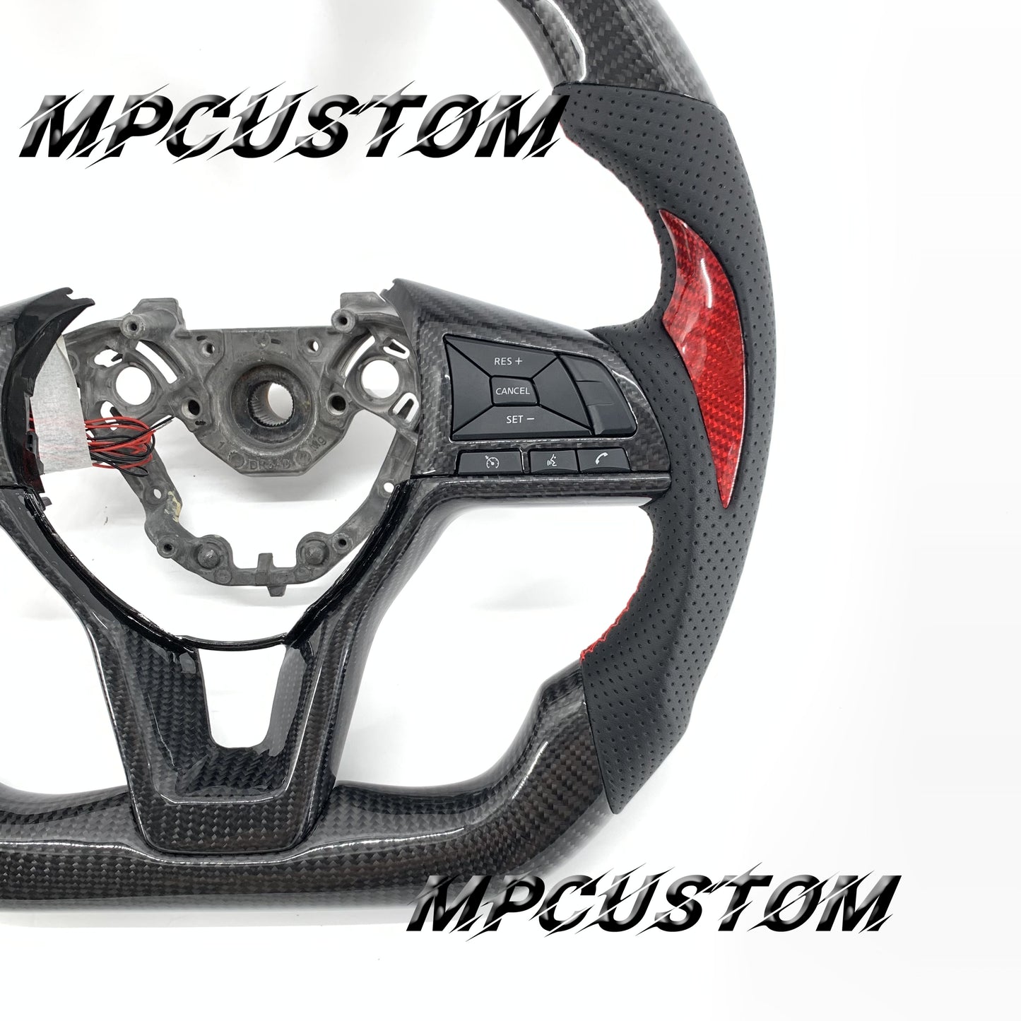 Mpcustom for Nissan sylphy carbon fiber steering wheel led
