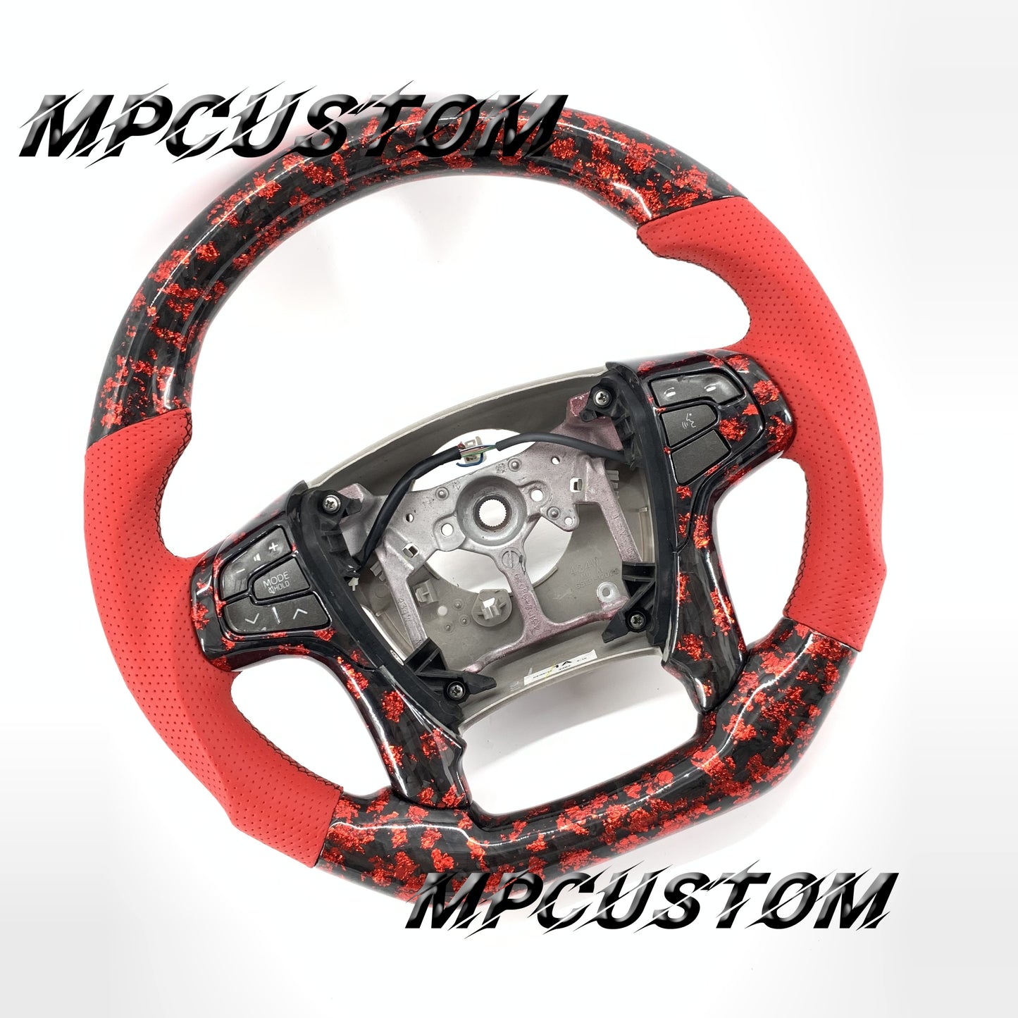 Mpcustom for Toyota sienna 2014 carbon fiber steering wheel round top