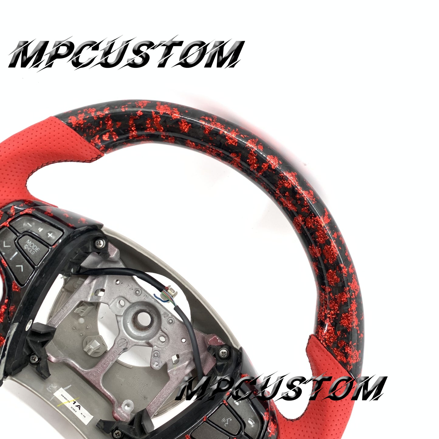 Mpcustom for Toyota sienna 2014 carbon fiber steering wheel gloss