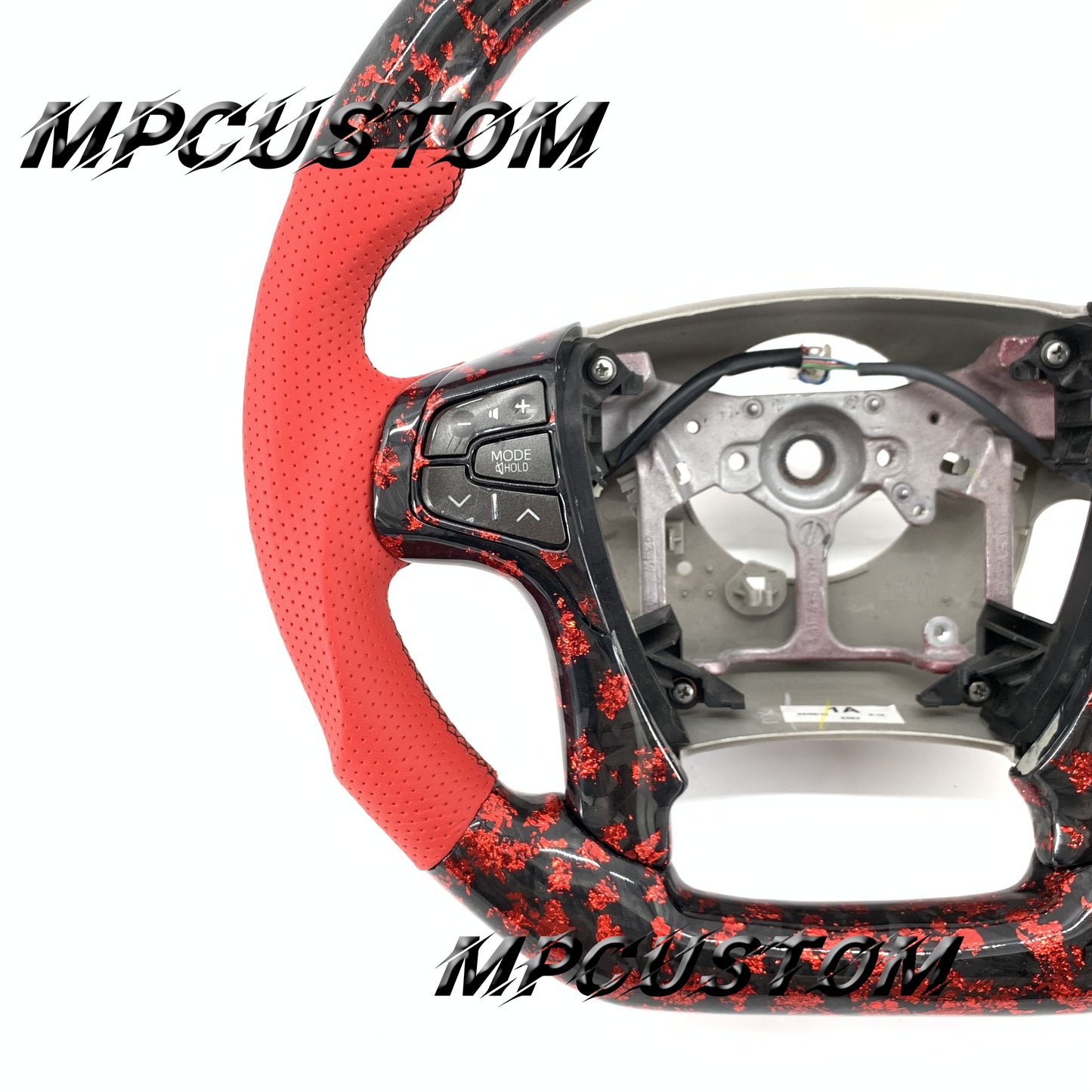 Mpcustom for Toyota sienna 2014 carbon fiber steering wheel round top