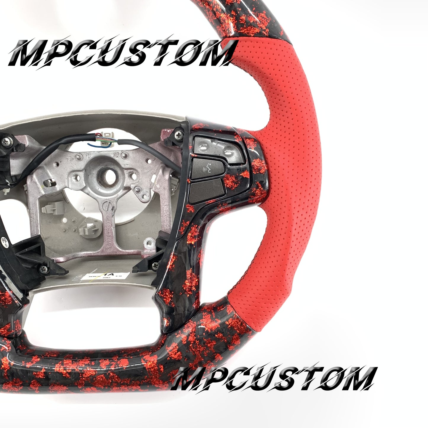 Mpcustom for Toyota sienna 2014 carbon fiber steering wheel gloss