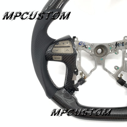 Mpcustom for Toyota Camary 2007-2011 carbon fiber steering wheel white stitching