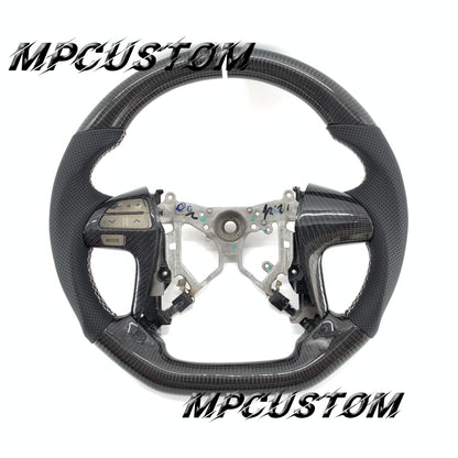 Mpcustom for Toyota Camary 2007-2011 carbon fiber steering wheel white stitching
