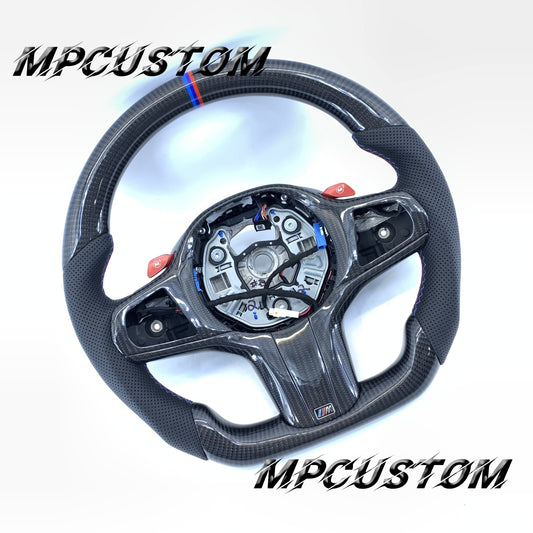 Mpcustom BMW G series carbon fiber steering wheel M stripe line