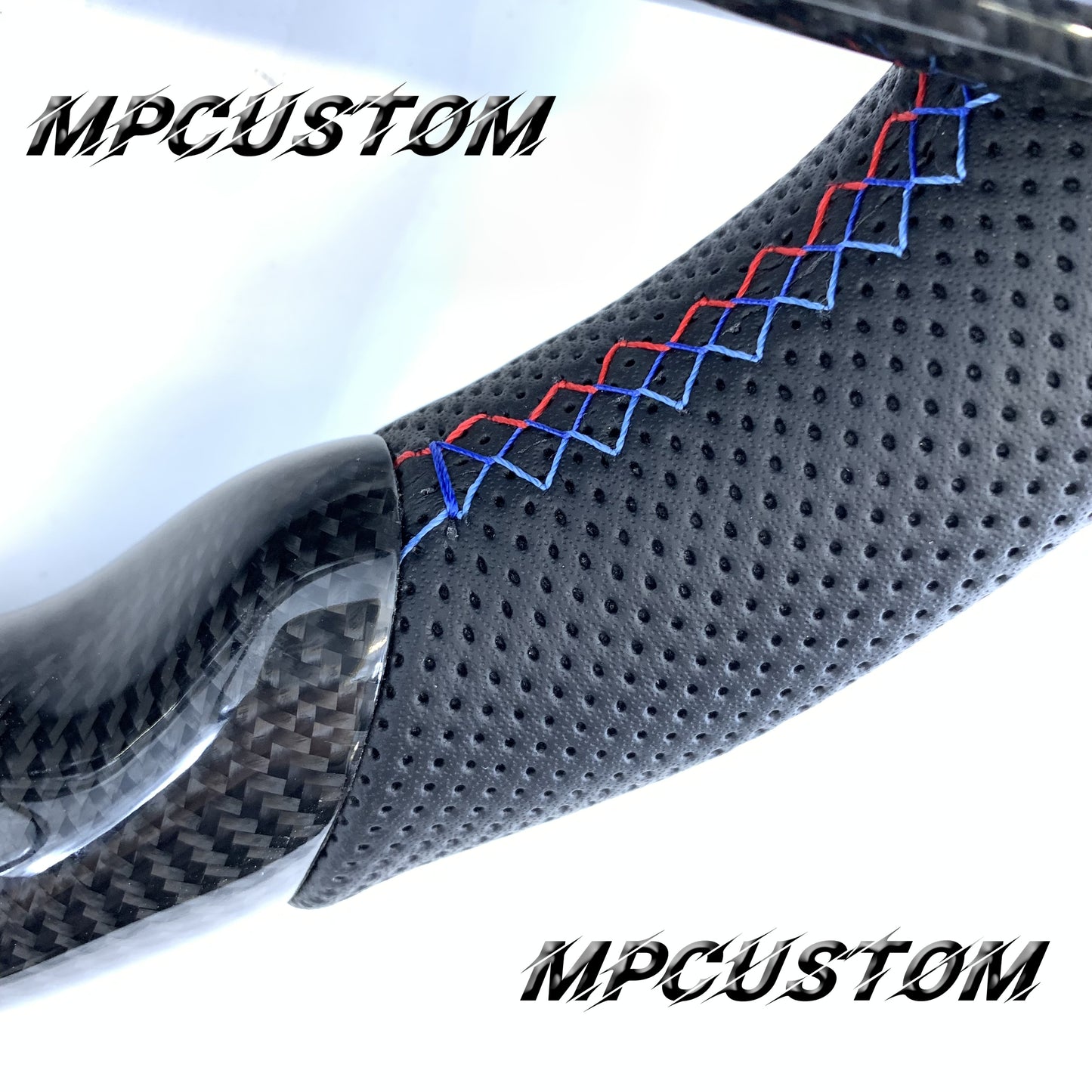 Mpcustom BMW G series carbon fiber steering wheel M stripe line