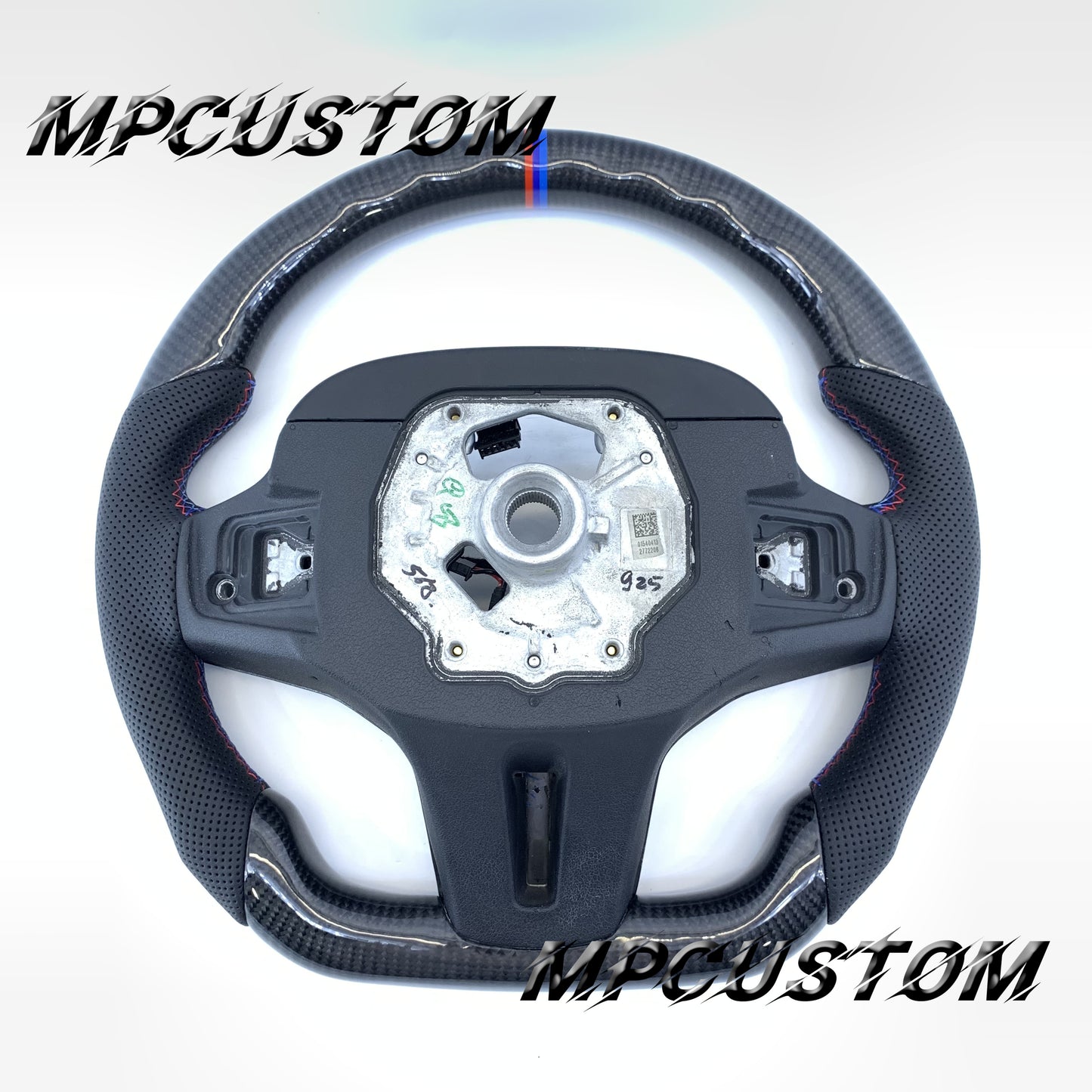 Mpcustom BMW G series carbon fiber steering wheel M stripe line