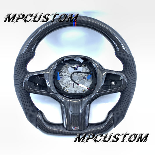 Mpcustom BMW G series carbon fiber steering wheel round top
