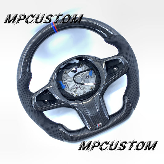 Mpcustom BMW G series carbon fiber steering wheel flat bottom