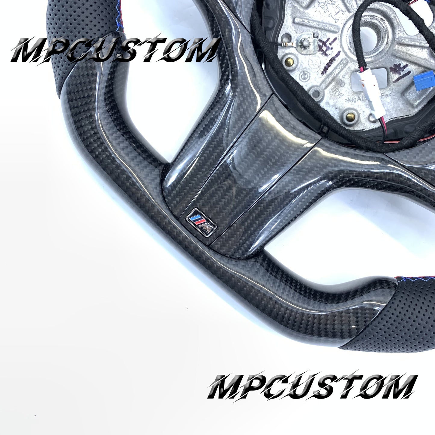 Mpcustom BMW G series carbon fiber steering wheel flat bottom
