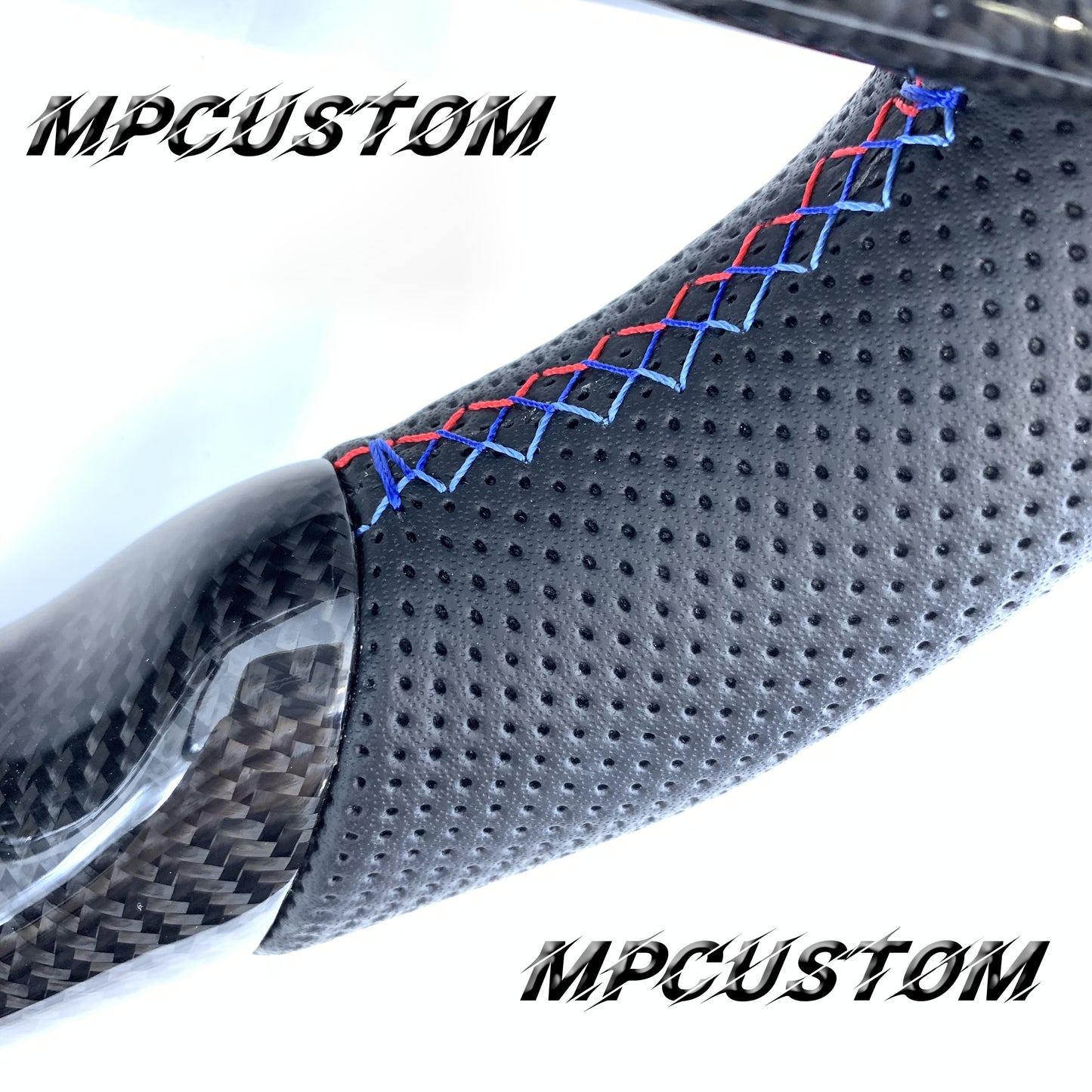 Mpcustom BMW G series carbon fiber steering wheel flat bottom