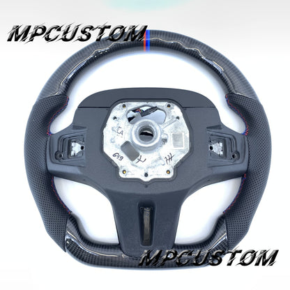 Mpcustom BMW G series carbon fiber steering wheel round top