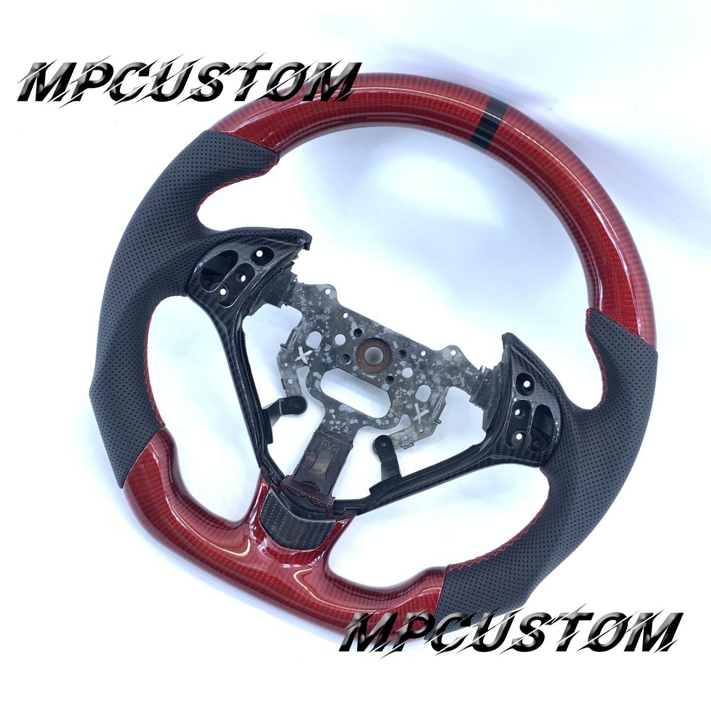 Mpcustom Acura TL 2007-2008 carbon fiber steering wheel gloss