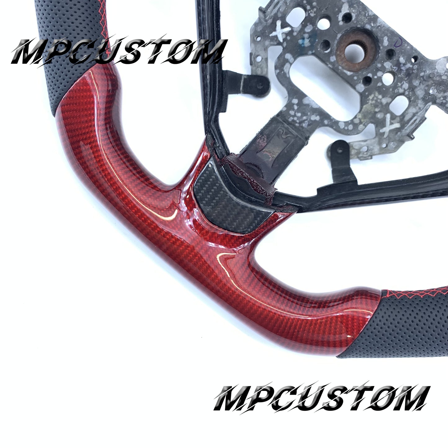 Mpcustom for Acura TL 2007-2008 carbon fiber steering wheel round top