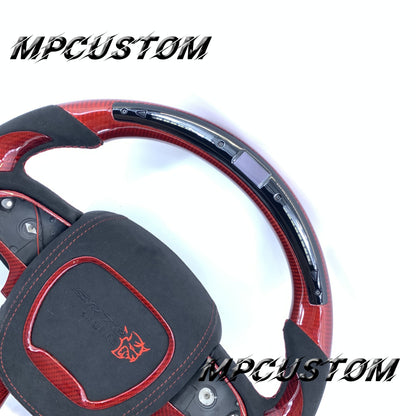 Mpcustom Dodge Challenger 2015-2021  carbon fiber steering wheel gloss