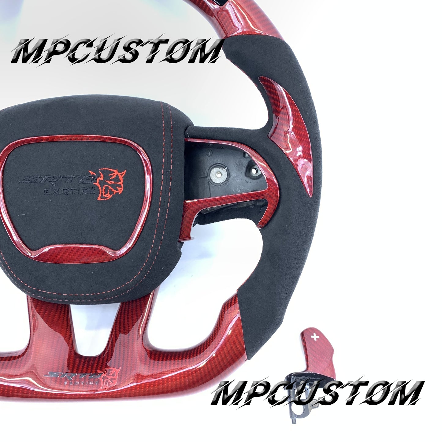 Mpcustom Dodge Challenger 2015-2021 carbon fiber steering wheel led