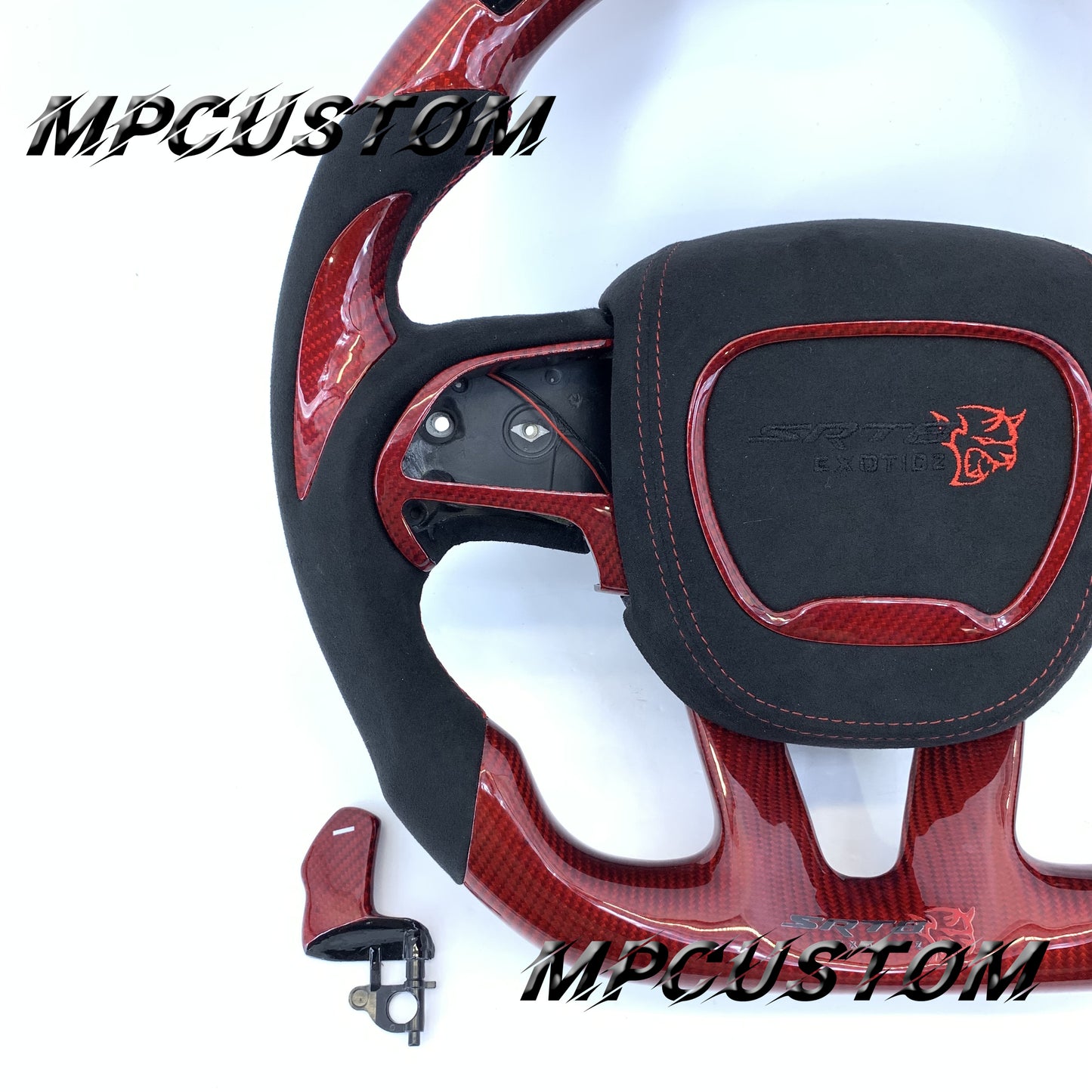 Mpcustom Dodge Challenger 2015-2021 carbon fiber steering wheel led