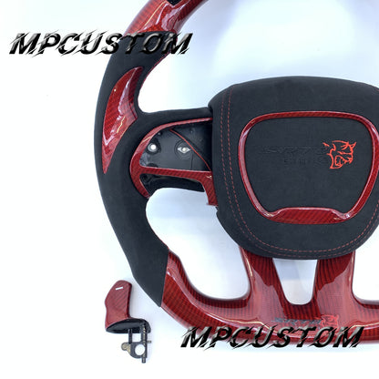 Mpcustom Dodge Challenger 2015-2021 carbon fiber steering wheel led
