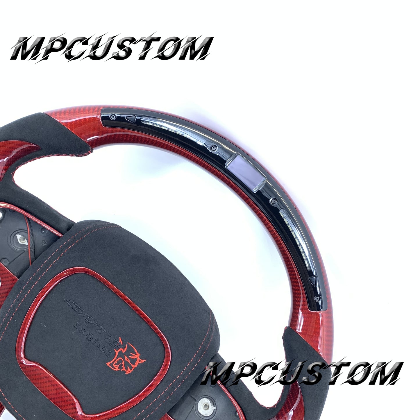 Mpcustom Dodge Challenger 2015-2021 carbon fiber steering wheel led