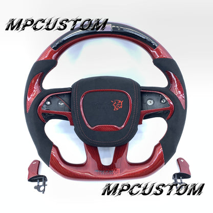 Mpcustom Dodge Challenger 2015-2021  carbon fiber steering wheel gloss