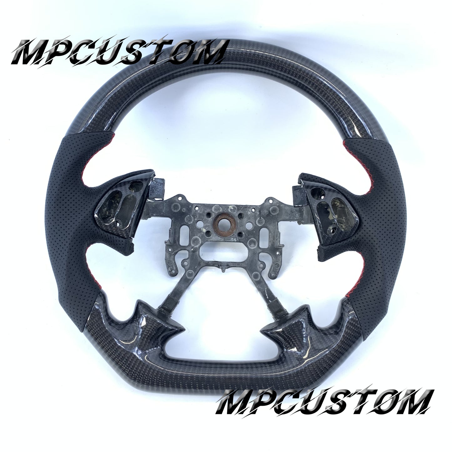 Mpcustom Acura TL 2004-2006 carbon fiber steering wheel round top