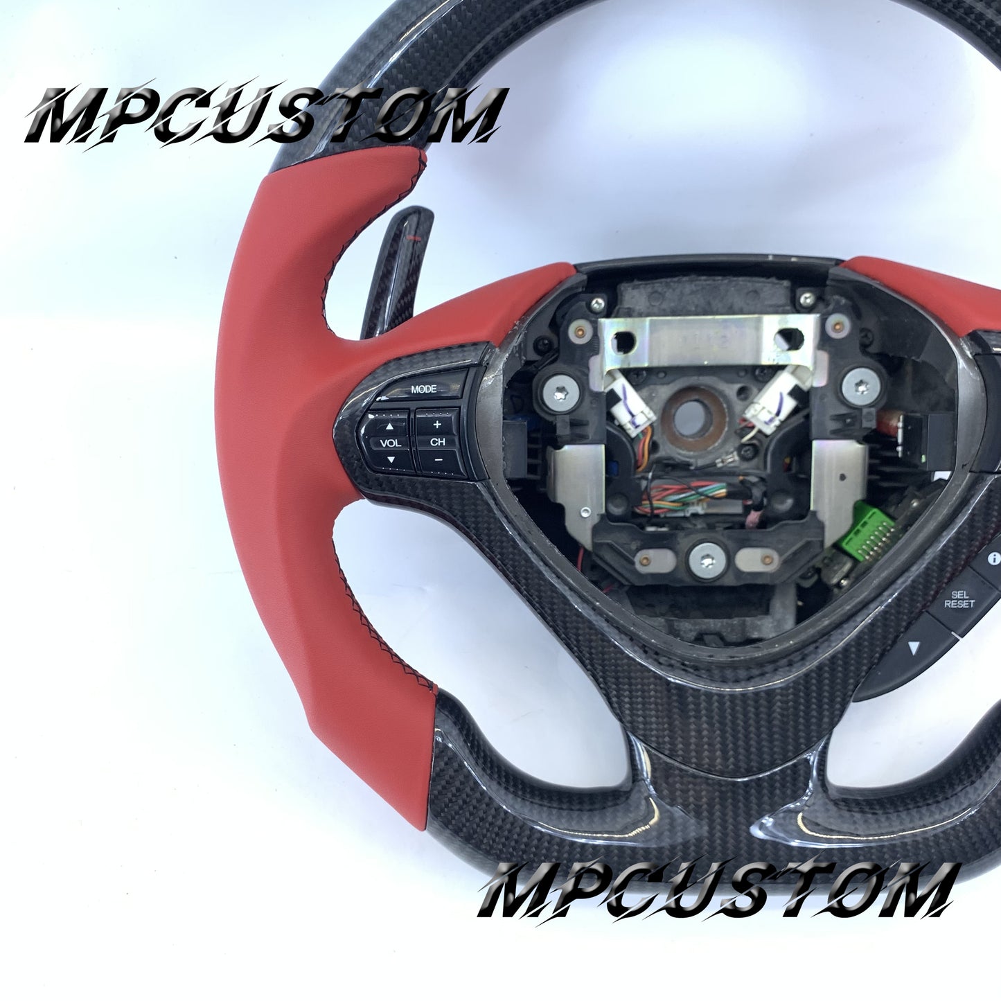 Mpcustom Acura tsx 2009-2014 carbon fiber steering wheel gloss