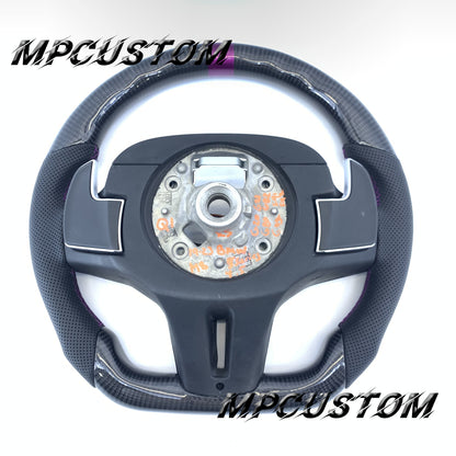 Mpcustom BMW G series carbon fiber steering wheel purple stripe line