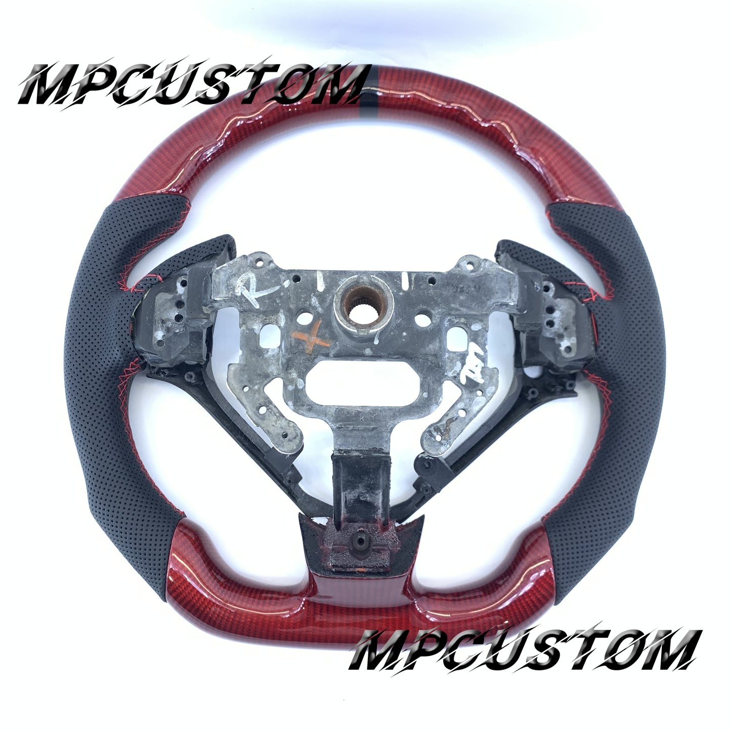 Mpcustom Acura TL 2007-2008 carbon fiber steering wheel gloss