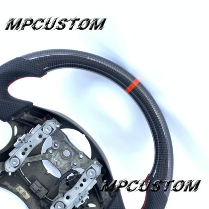 Mpcustom Subaru WRX 2002 carbon fiber steering wheel round top
