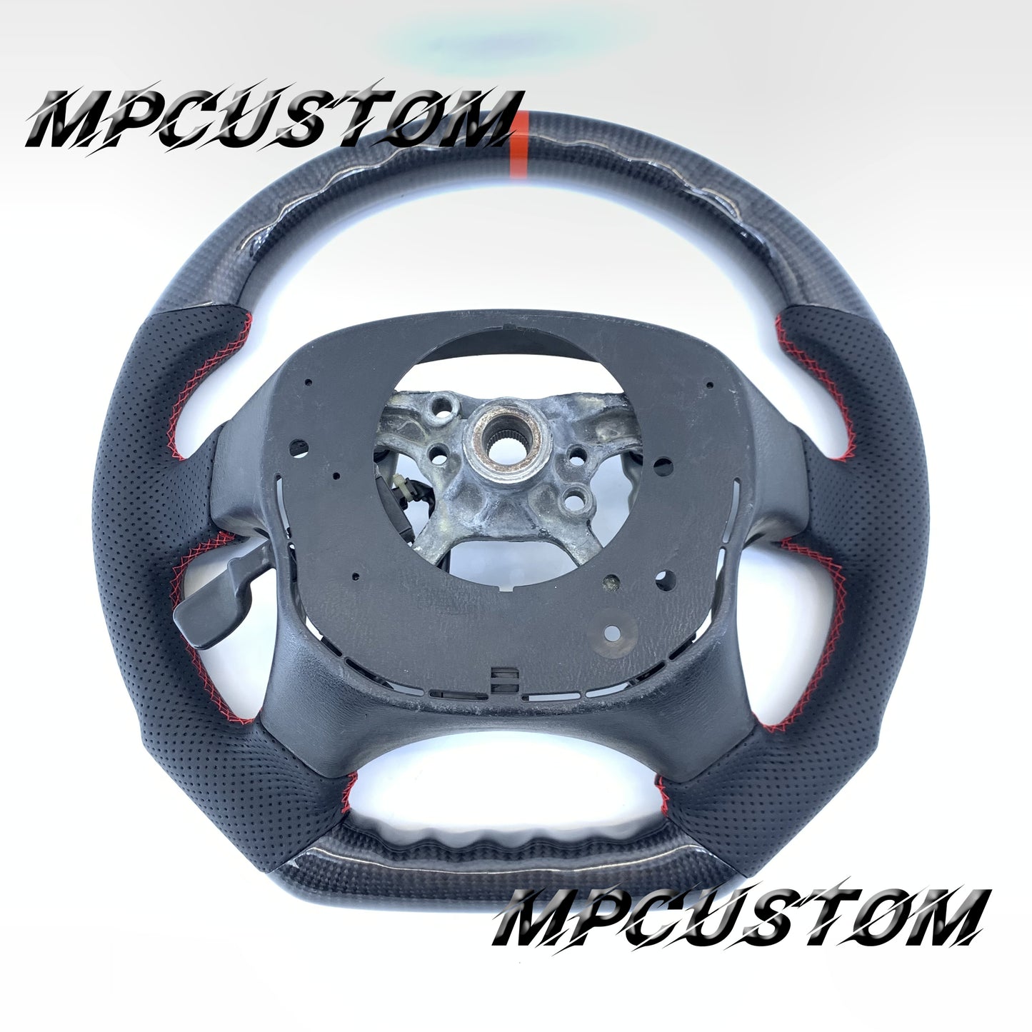 Mpcustom Subaru WRX 2002 carbon fiber steering wheel round top